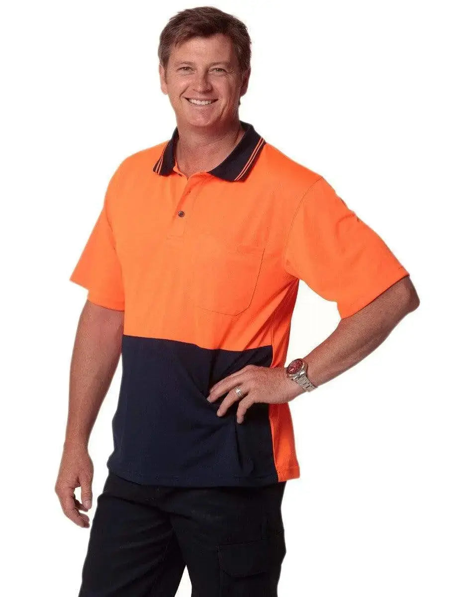 High Visibility Cooldry Short Sleeve Polo SW01CD Metro Workwear.