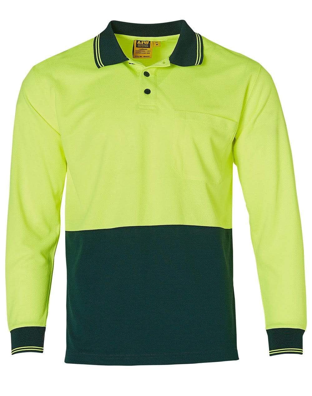 High Visibility Long Sleeve Polo SW05TD Metro Workwear.