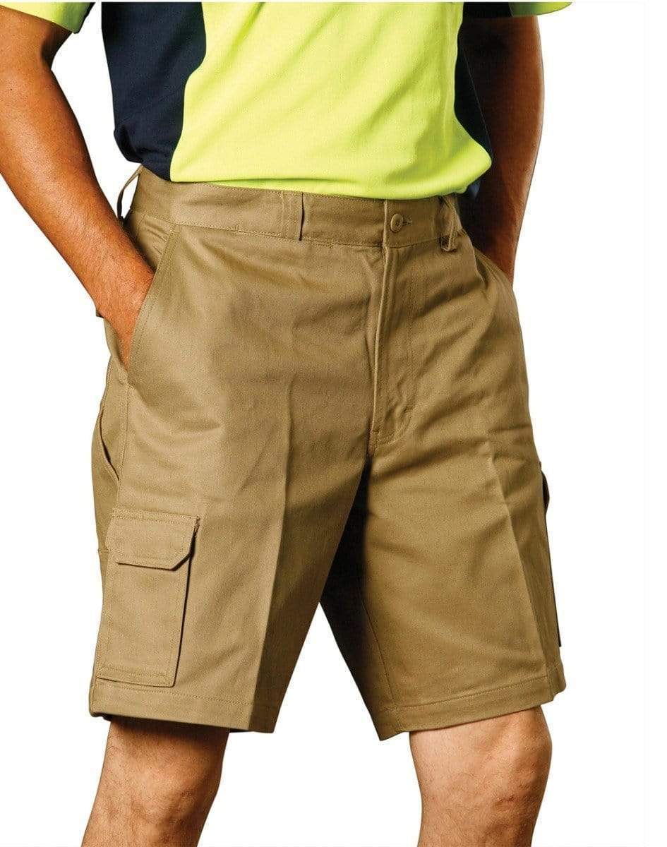 Men's Heavy Cotton Drill Cargo Shorts WP06 Work Wear Australian Industrial Wear   