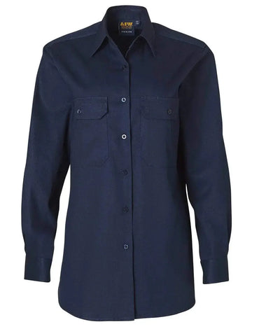 Women's Cotton Drill Work Shirt WT08 Metro Workwear.