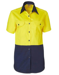 Women's Short Sleeve Safety Shirt SW63 Metro Workwear.