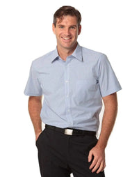 BENCHMARK Men's Balance Stripe Short Sleeve Shirt M7231 Metro Workwear.