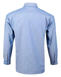BENCHMARK Men's Chambray Long Sleeve BS03L Metro Workwear.
