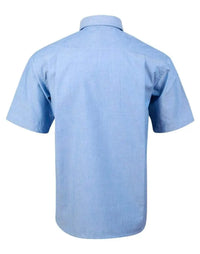 BENCHMARK Men's Chambray Short Sleeve BS03S Metro Workwear.