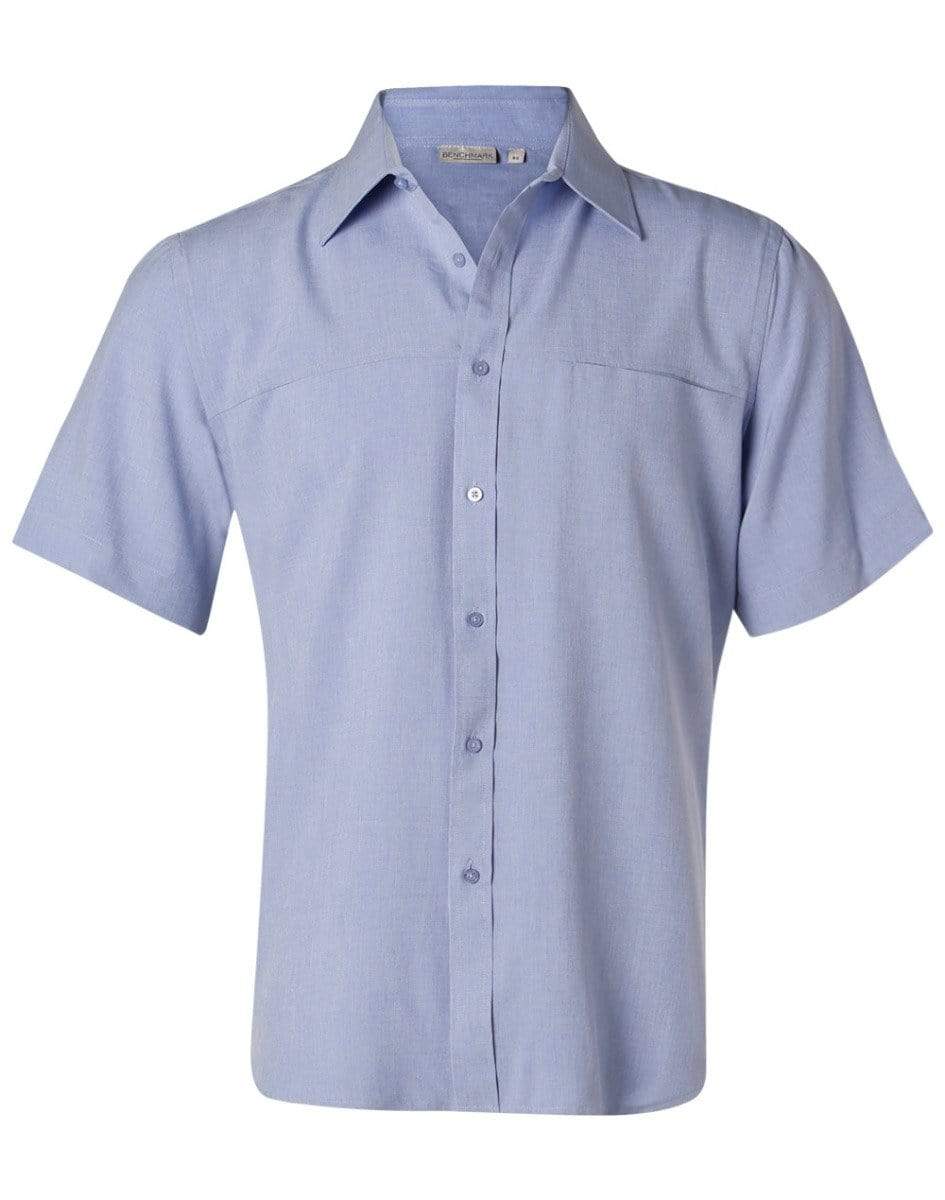 BENCHMARK Men's CoolDry Short Sleeve Shirt M7600S Corporate Wear Benchmark Blue 38 