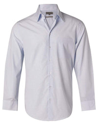 BENCHMARK Men's Mini Check Long Sleeve Shirt M7360L Metro Workwear.