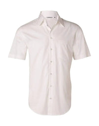 BENCHMARK Men's Self Stripe Short Sleeve Shirt M7100S Metro Workwear.