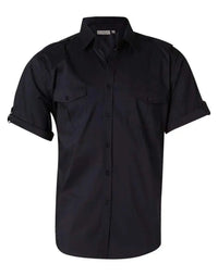 BENCHMARK Men's Short Sleeve Military Shirt M7911 Metro Workwear.