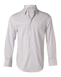 BENCHMARK Men's Ticking Stripe Short Sleeve Shirt M7200S Metro Workwear.