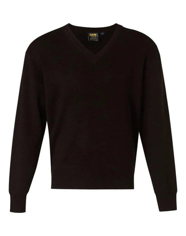 BENCHMARK V Neck Wool/Acrylic Knit Jumper WJ01 Metro Workwear.