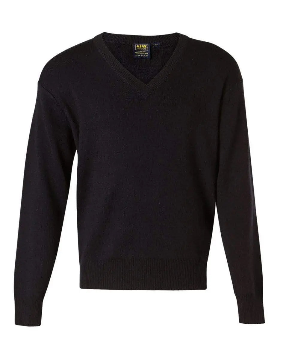 BENCHMARK V Neck Wool/Acrylic Knit Jumper WJ01 Metro Workwear.