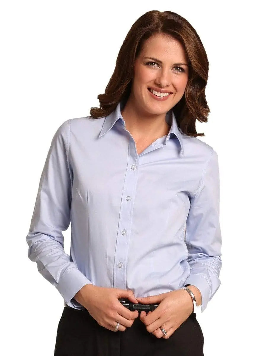 BENCHMARK Women's CVC Oxford Long Sleeve Shirt M8040 Metro Workwear.