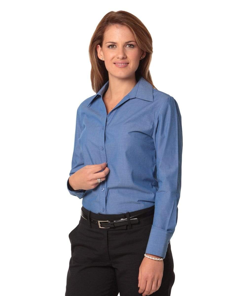 BENCHMARK Women's Nano ™ Tech Long Sleeve Shirt M8002 Corporate Wear Benchmark   