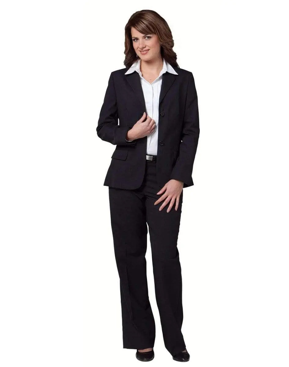 BENCHMARK Women's Wool Blend Stretch Slim Leg Flexi Waist Pants M9400 Metro Workwear.