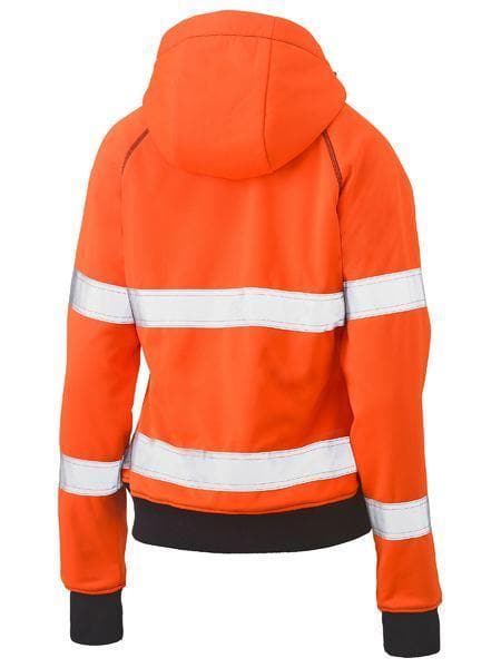 Bisley Workwear Work Wear Bisley WOMENS TAPED HI VIS FLEECE HOODIE BKL6819T