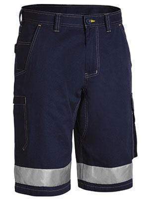 Bisley Workwear Work Wear NAVY (BPCT) / 77 BISLEY WORKWEAR 3M Taped Cool Vented Lightweight Cargo Shorts BSHC1432T