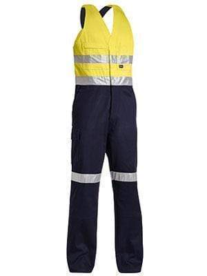 Bisley Workwear 3m Taped Hi Vis Action Back Overall BAB0359T Work Wear Bisley Workwear YELLOW/NAVY (TT01) 77R 