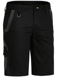 Bisley Workwear Work Wear BLACK (BBLK) / 77 BISLEY WORKWEAR Flex & Move™ Stretch Shorts BSHC1130