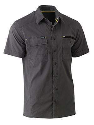 Bisley Workwear Work Wear NAVY (BPCT) / S BISLEY WORKWEAR FLEX & MOVE™UTILITY SHIRT SHORT SLEEVE BS1144