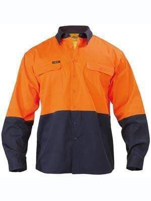 Bisley Workwear Work Wear BISLEY WORKWEAR HI VIS DRILL SHIRT - LONG SLEEVE BS6267