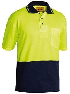 Bisley Workwear Hi-vis Short Sleeve Polo Shirt BK1234 Work Wear Bisley Workwear   