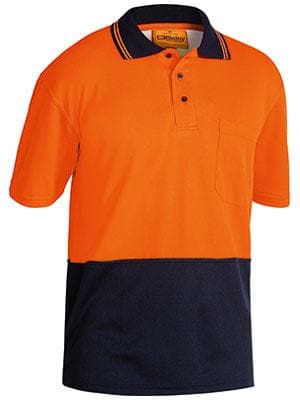 Bisley Workwear Hi-vis Short Sleeve Polo Shirt BK1234 Work Wear Bisley Workwear   