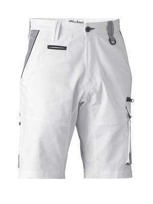 Bisley Workwear Work Wear WHITE (BWHT) / 77R BISLEY WORKWEAR PAINTERS CONTRAST CARGO SHORT BSHC1422