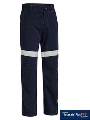 Bisley Workwear Work Wear NAVY (BPCT) / 77R BISLEY WORKWEAR TENCATE TECASAFE® PLUS 580 TAPED LIGHTWEIGHT FR PANT BP8190T