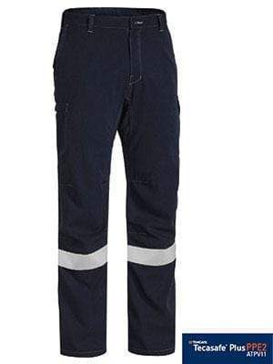 Bisley Workwear Work Wear NAVY (BPCT) / 77R BISLEY WORKWEAR TENCATE TECASAFE® PLUS 700 TAPED ENGINEERED FR VENTED CARGO PANT BPC8092T