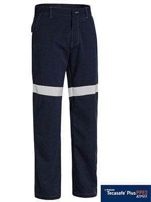 Bisley Workwear Work Wear NAVY (BPCT) / 77R BISLEY WORKWEAR TENCATE TECASAFE® PLUS 700 TAPED FR PANT BP8090T