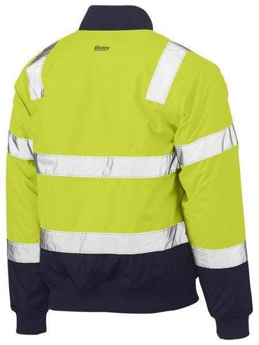 Bisley Workwear Worl Wear Bisley TAPED TWO TONE HI VIS BOMBER JACKET BJ6730T