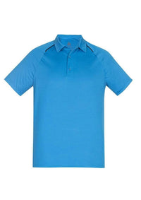 Biz Care Casual Wear Cyan/Navy / S Biz Collection Academy Mens Polo P012MS