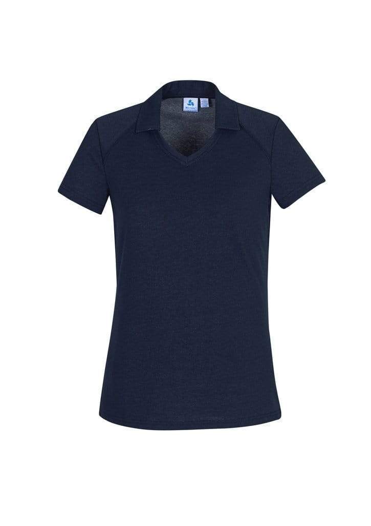 Biz Care Casual Wear Navy / 8 Biz Collection Byron Ladies Polo P011LS