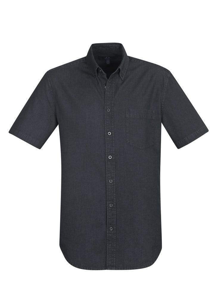 Biz Care Corporate Wear Black / XS Biz Collection Indie Mens S/S Shirt S017MS