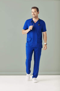 Biz Care Mens V-Neck Nurse Scrub Top CST945MS - Simply Scrubs Australia