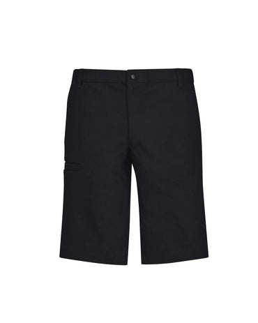 Biz Care Mens Comfort Waist Cargo Short CL960MS in Black