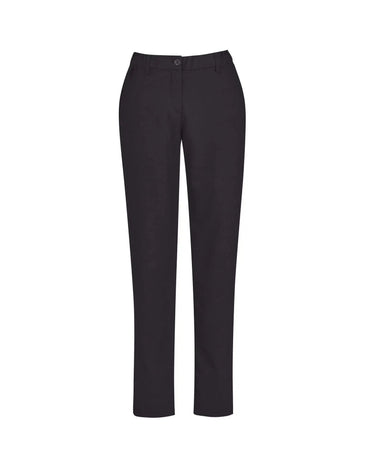 Biz Care Womens Comfort Waist Slim Leg Pant CL953LL in Charcoal