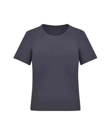 Biz Care Women's Soft Jersey T-Top CS952LS in Charcoal