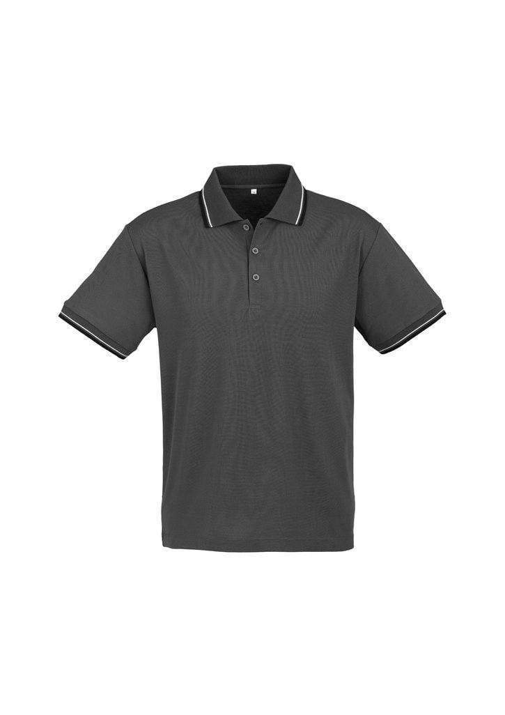 Biz Collection Casual Wear Steel Grey/Black/White / S Biz Collection Men’s Cambridge Polo P227MS