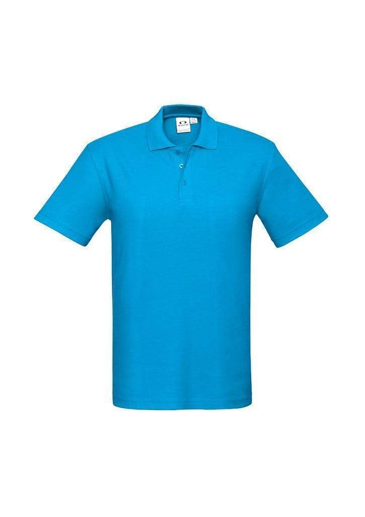 Biz Collection Casual Wear Cyan / S Biz Collection Men’s Crew Polo P400MS