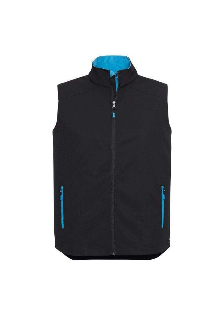 Biz Collection Casual Wear Black/Cyan / S Biz Collection Men’s Geneva Vest J404m