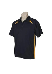 Biz Collection Men’s Splice Polo P7700 in Navy/Gold