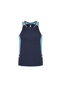 Biz Collection Casual Wear Navy/Sky/Silver / XS Biz Collection Renegade Mens Singlet SG702M