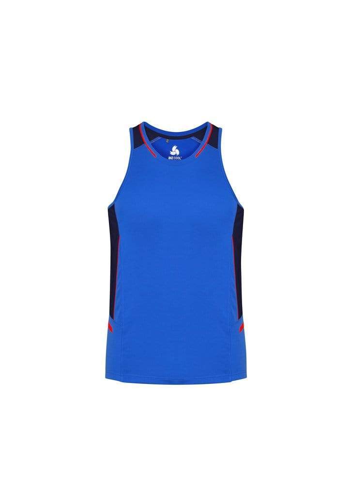 Biz Collection Casual Wear Royal/Navy/Fluoro Orange / XS Biz Collection Renegade Mens Singlet SG702M