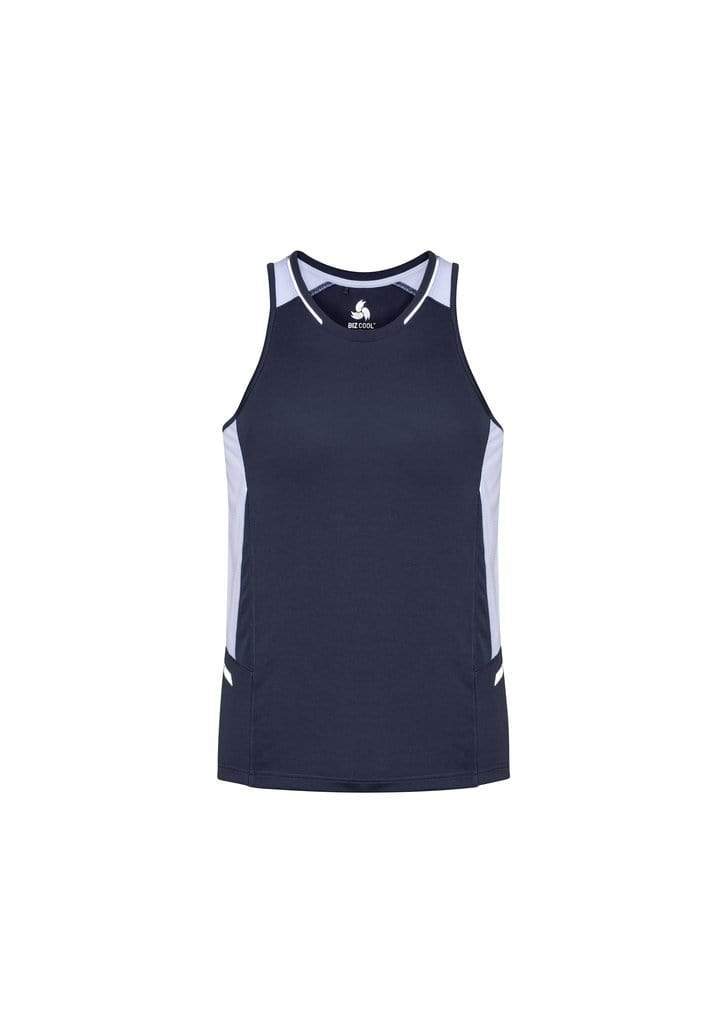 Biz Collection Casual Wear Navy/White/Silver / XS Biz Collection Renegade Mens Singlet SG702M