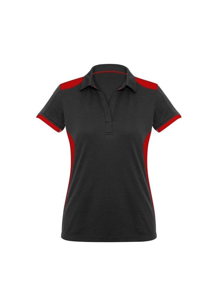 Biz Collection Casual Wear 6 / Black/Red Biz Collection Rival Ladies Polo P705LS