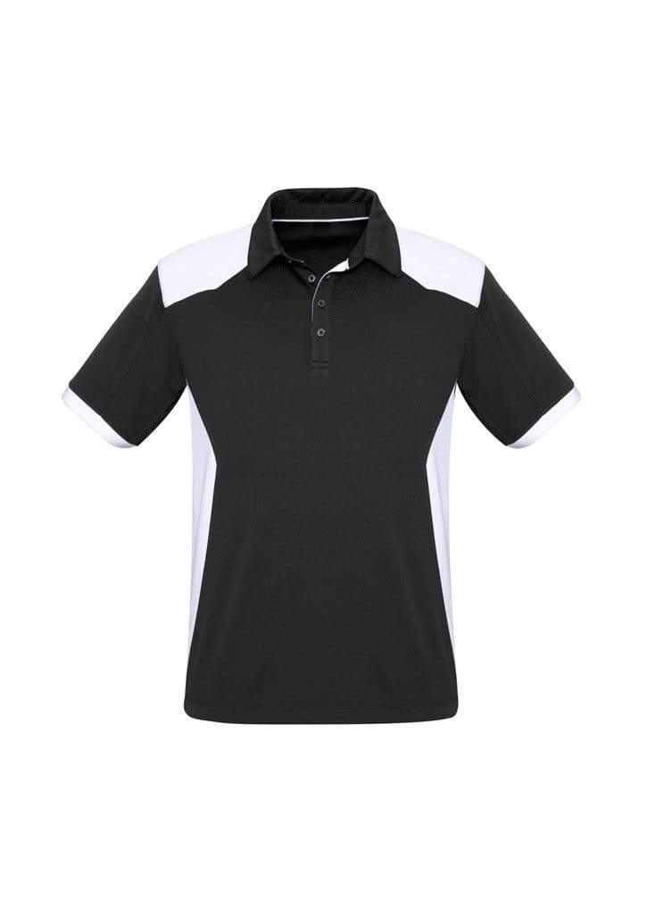 Biz Collection Casual Wear S / Black/White Biz Collection Rival Mens Polo P705MS