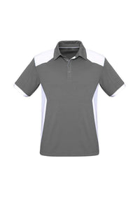 Biz Collection Casual Wear S / Silver/White Biz Collection Rival Mens Polo P705MS