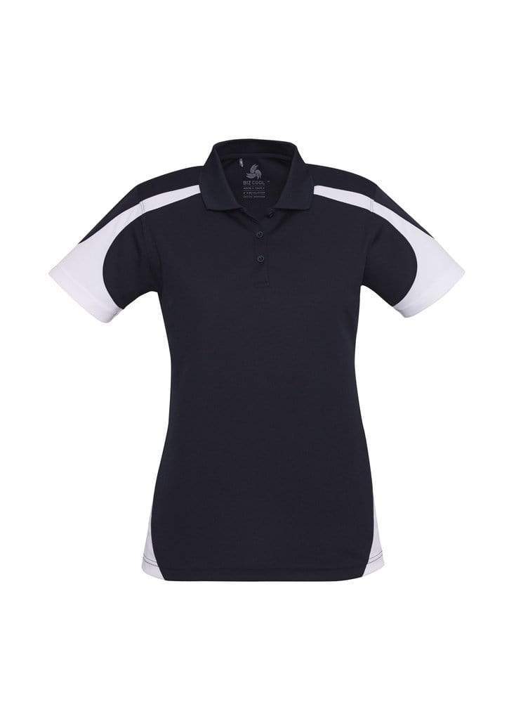 Biz Collection Casual Wear 8 / Black/White Biz Collection Talon Ladies Polo P401LS