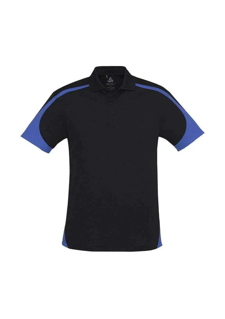 Biz Collection Casual Wear S / Black/Royal Biz Collection Talon Mens Polo P401MS